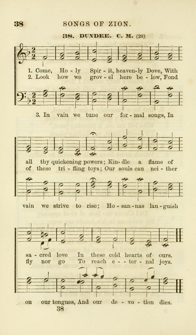 Songs of Zion Enlarged: a manual of the best and most popular hymns and tunes, for social and private devotion page 45