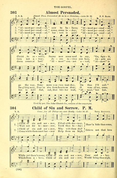 The Brethren Hymnal: A Collection of Psalms, Hymns and Spiritual Songs suited for Song Service in Christian Worship, for Church Service, Social Meetings and Sunday Schools page 194