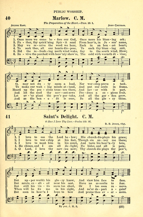 The Brethren Hymnal: A Collection of Psalms, Hymns and Spiritual Songs suited for Song Service in Christian Worship, for Church Service, Social Meetings and Sunday Schools page 23