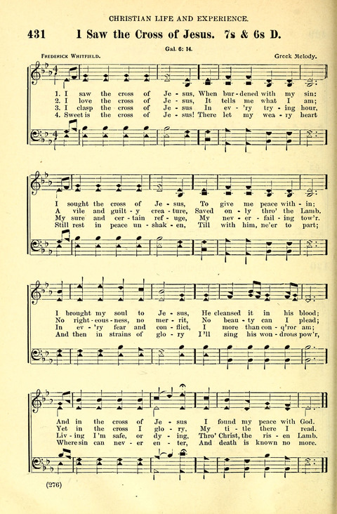 The Brethren Hymnal: A Collection of Psalms, Hymns and Spiritual Songs suited for Song Service in Christian Worship, for Church Service, Social Meetings and Sunday Schools page 274