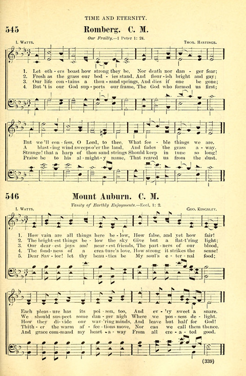 The Brethren Hymnal: A Collection of Psalms, Hymns and Spiritual Songs suited for Song Service in Christian Worship, for Church Service, Social Meetings and Sunday Schools page 337