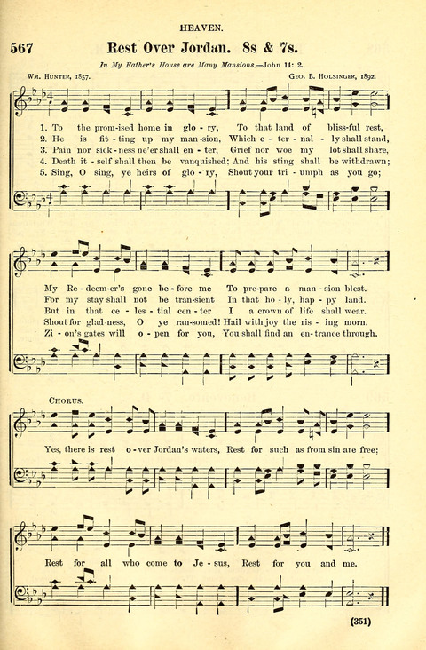 The Brethren Hymnal: A Collection of Psalms, Hymns and Spiritual Songs suited for Song Service in Christian Worship, for Church Service, Social Meetings and Sunday Schools page 349