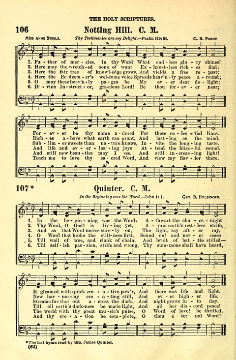 The Brethren Hymnal: A Collection of Psalms, Hymns and Spiritual Songs suited for Song Service in Christian Worship, for Church Service, Social Meetings and Sunday Schools page 58