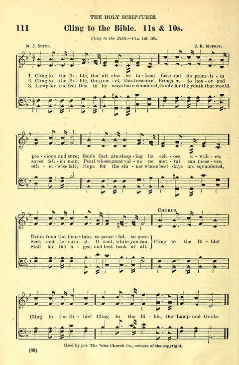 The Brethren Hymnal: A Collection of Psalms, Hymns and Spiritual Songs suited for Song Service in Christian Worship, for Church Service, Social Meetings and Sunday Schools page 62
