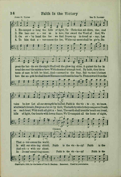 20th Century Gospel Songs: Youthspiration Packet Hymnal page 14