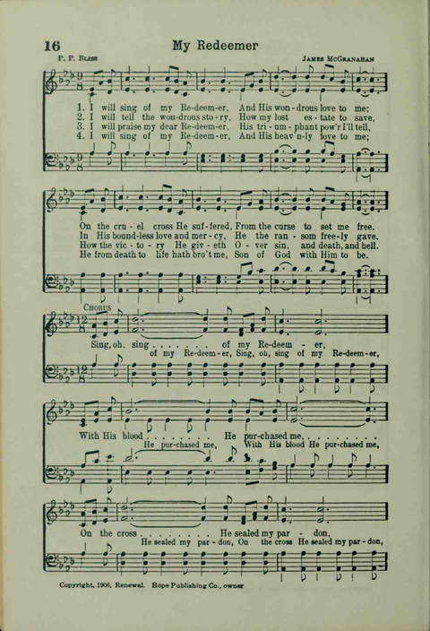 20th Century Gospel Songs: Youthspiration Packet Hymnal page 16