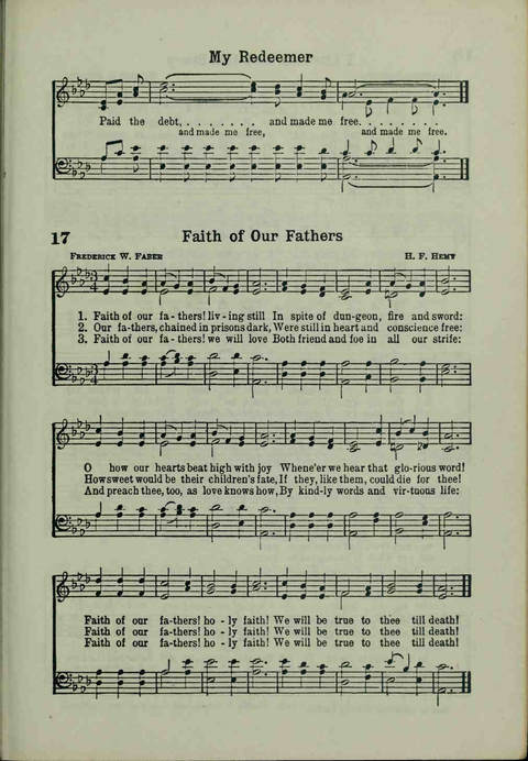 20th Century Gospel Songs: Youthspiration Packet Hymnal page 17