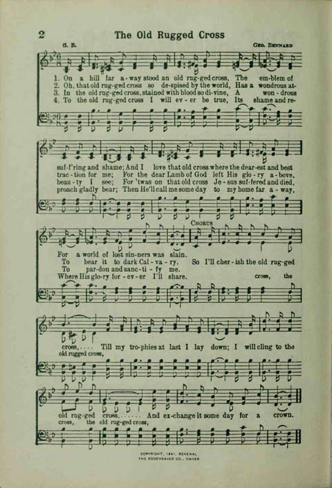 20th Century Gospel Songs: Youthspiration Packet Hymnal page 2