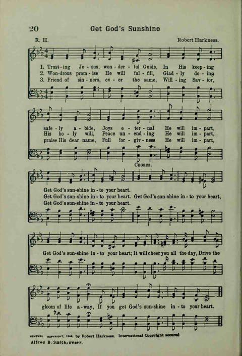 20th Century Gospel Songs: Youthspiration Packet Hymnal page 20