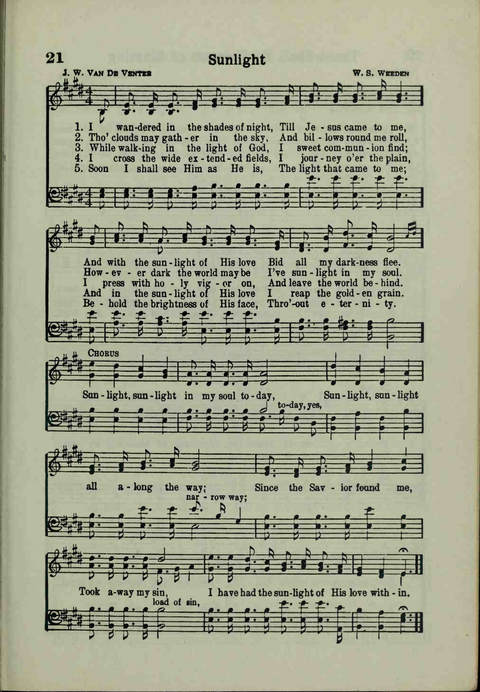 20th Century Gospel Songs: Youthspiration Packet Hymnal page 21