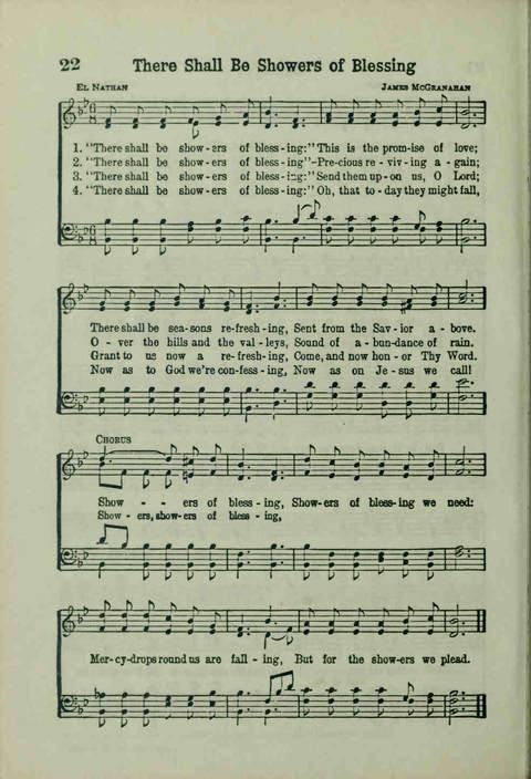 20th Century Gospel Songs: Youthspiration Packet Hymnal page 22
