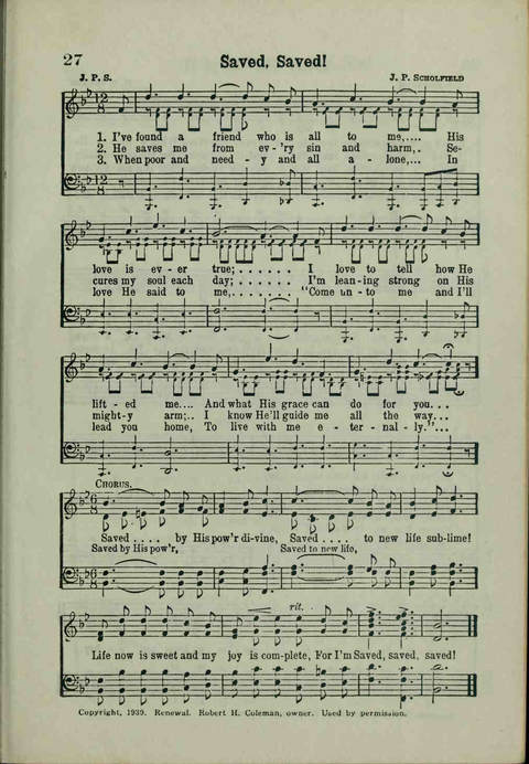 20th Century Gospel Songs: Youthspiration Packet Hymnal page 27