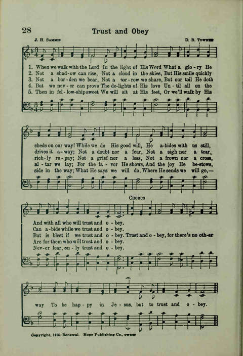 20th Century Gospel Songs: Youthspiration Packet Hymnal page 28