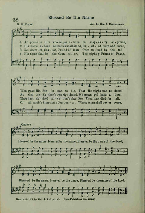 20th Century Gospel Songs: Youthspiration Packet Hymnal page 32