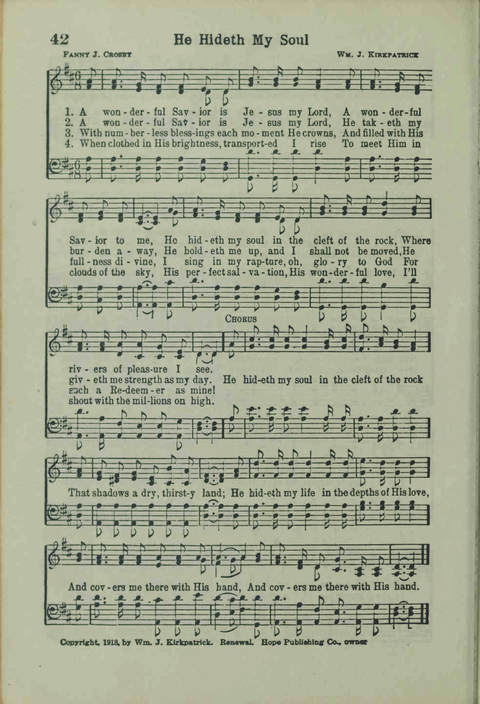 20th Century Gospel Songs: Youthspiration Packet Hymnal page 42