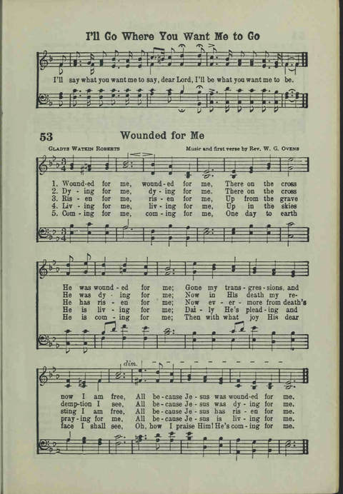 20th Century Gospel Songs: Youthspiration Packet Hymnal page 53
