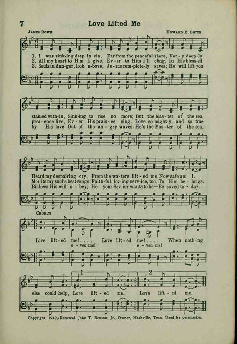 20th Century Gospel Songs: Youthspiration Packet Hymnal page 7