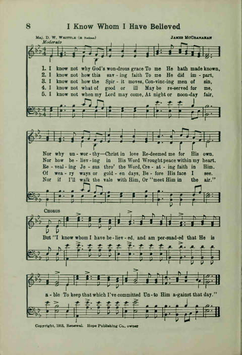 20th Century Gospel Songs: Youthspiration Packet Hymnal page 8