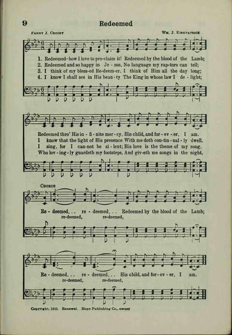 20th Century Gospel Songs: Youthspiration Packet Hymnal page 9
