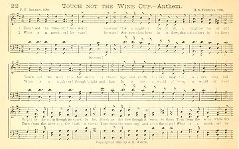 Temperance and Gospel Songs: for the use of Temperance Clubs and Gospel Temperance Meetings page 22