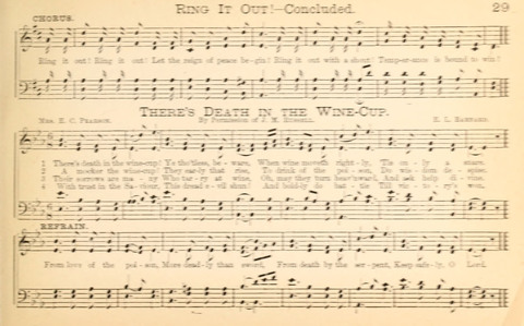 Temperance and Gospel Songs: for the use of Temperance Clubs and Gospel Temperance Meetings page 29