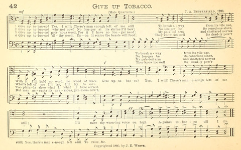 Temperance and Gospel Songs: for the use of Temperance Clubs and Gospel Temperance Meetings page 42