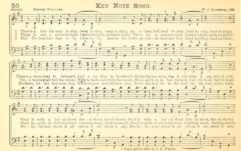 Temperance and Gospel Songs: for the use of Temperance Clubs and Gospel Temperance Meetings page 50