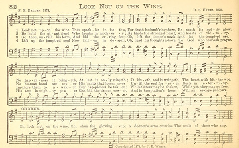 Temperance and Gospel Songs: for the use of Temperance Clubs and Gospel Temperance Meetings page 82