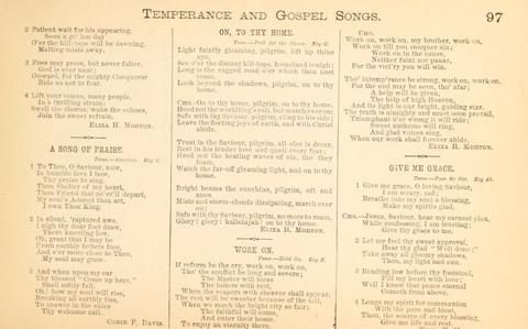 Temperance and Gospel Songs: for the use of Temperance Clubs and Gospel Temperance Meetings page 97