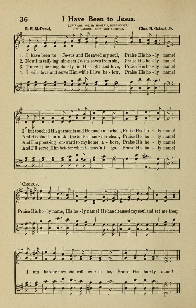 The Tabernacle Hymns page 36