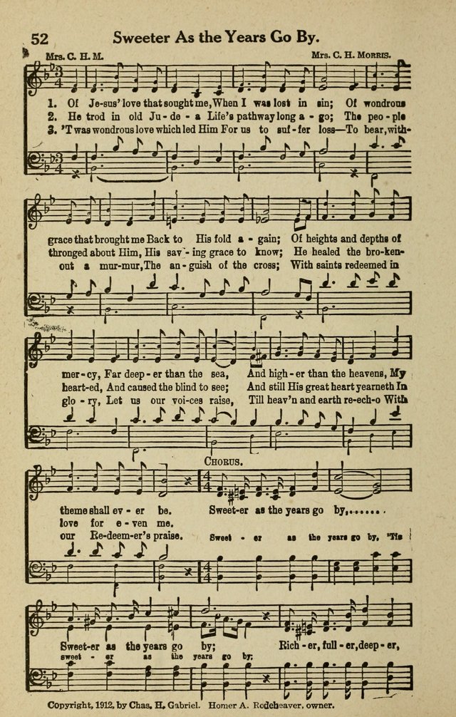 The Tabernacle Hymns page 52