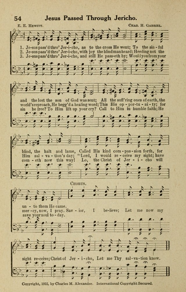 The Tabernacle Hymns page 54