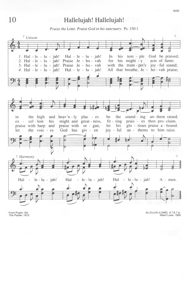 Trinity Hymnal (Rev. ed.) page 10