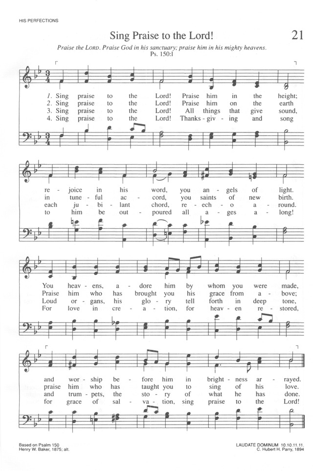 Trinity Hymnal (Rev. ed.) page 21