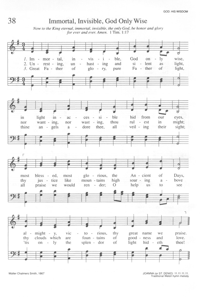 Trinity Hymnal (Rev. ed.) page 38
