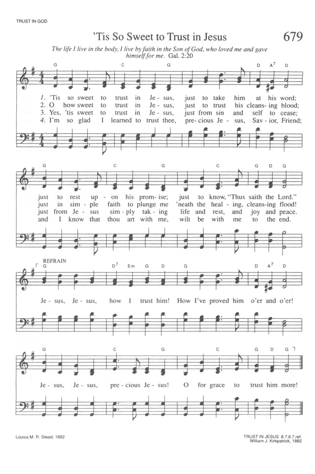 Trinity Hymnal (Rev. ed.) page 707