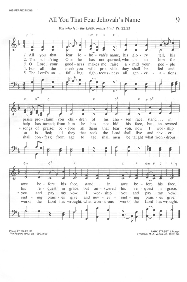 Trinity Hymnal (Rev. ed.) page 9