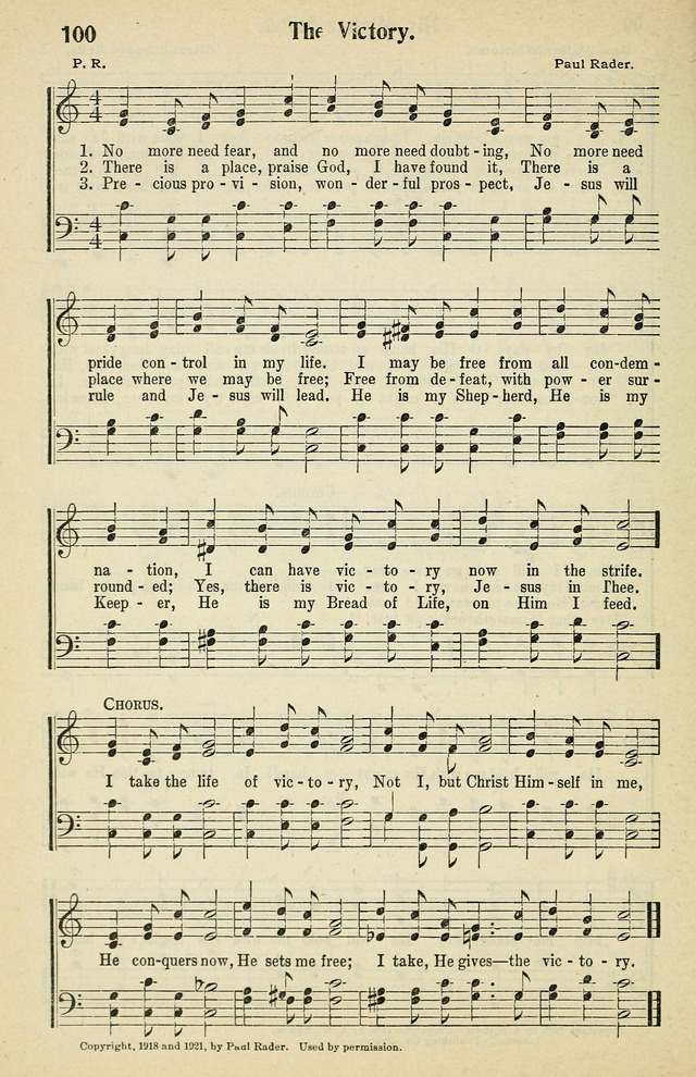 Tabernacle Hymns: No. 2 page 100