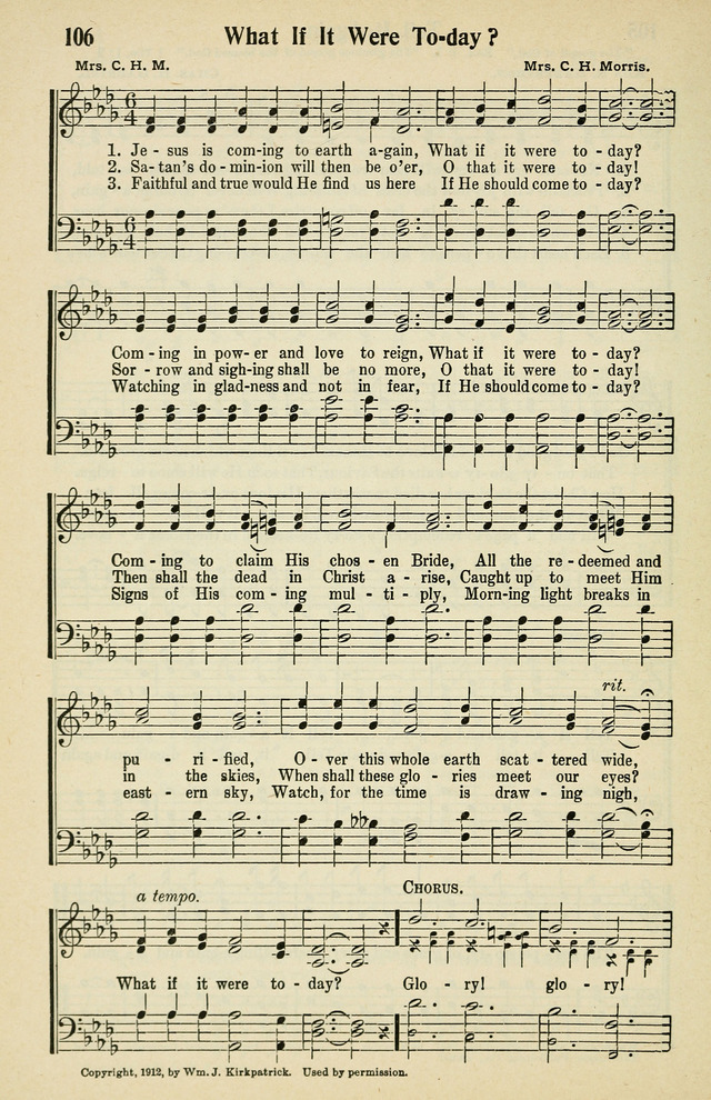 Tabernacle Hymns: No. 2 page 106