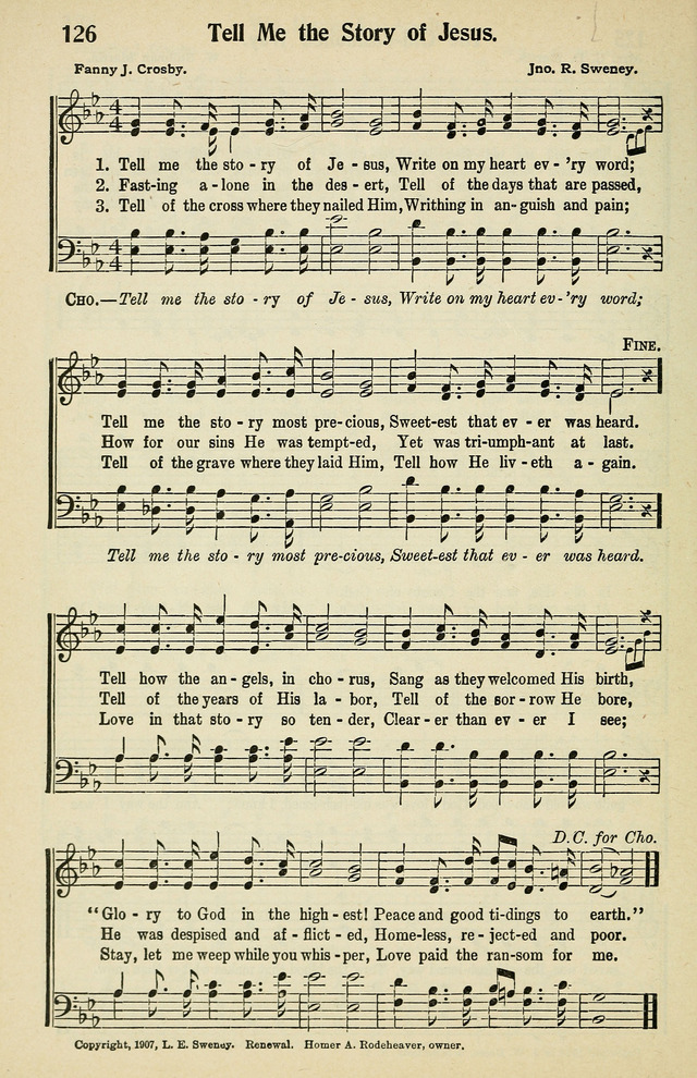 Tabernacle Hymns: No. 2 page 126
