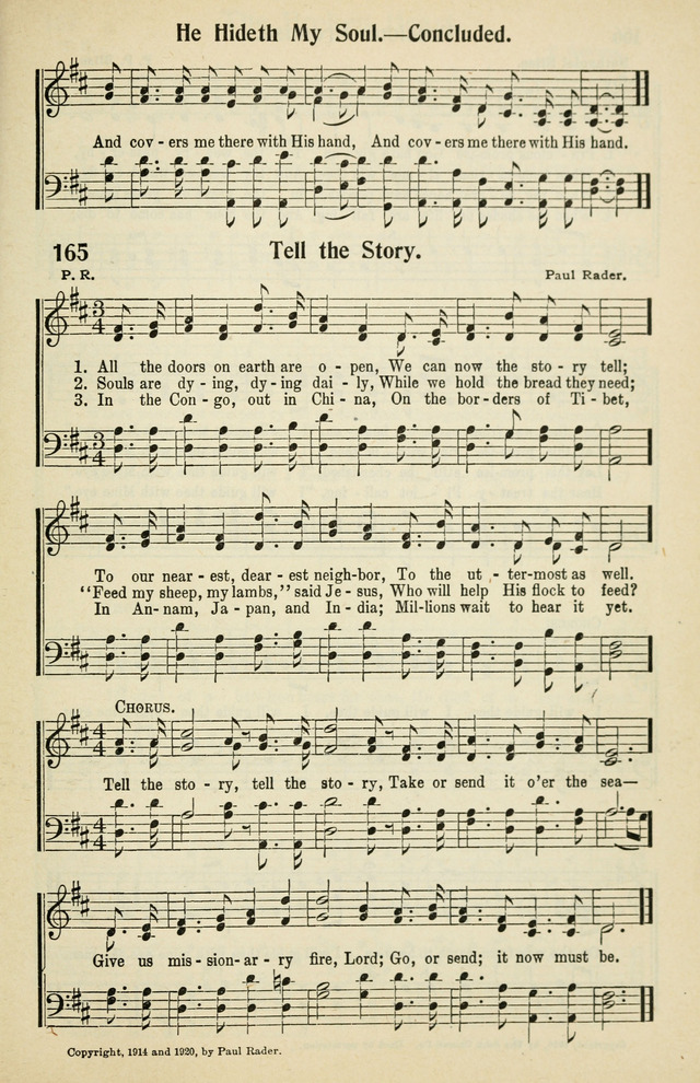 Tabernacle Hymns: No. 2 page 165