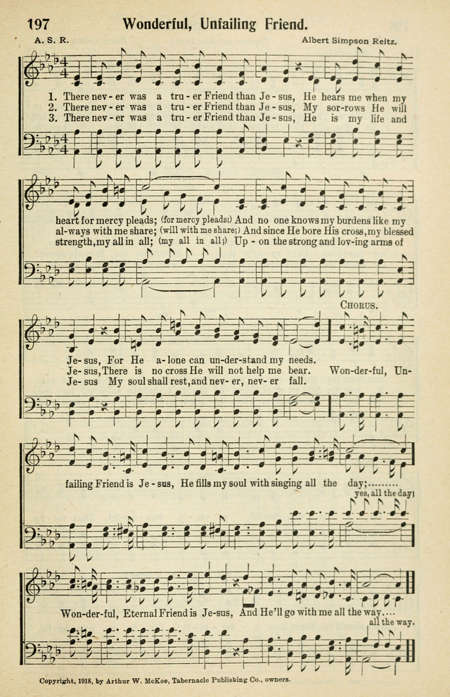 Tabernacle Hymns: No. 2 page 197