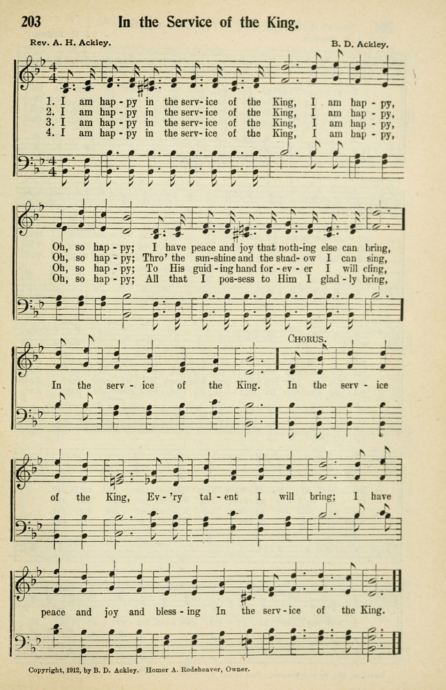 Tabernacle Hymns: No. 2 page 203