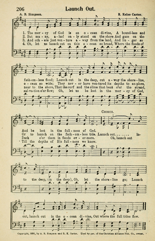 Tabernacle Hymns: No. 2 page 206
