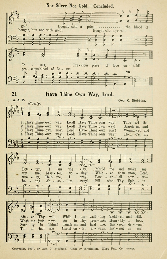 Tabernacle Hymns: No. 2 page 21