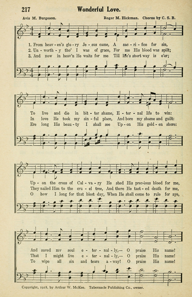 Tabernacle Hymns: No. 2 page 220