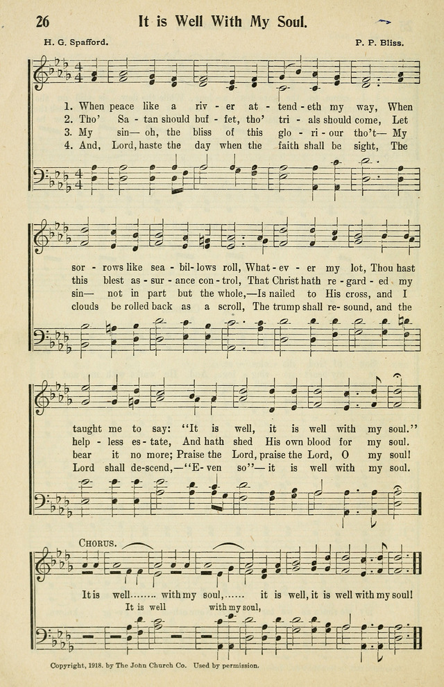 Tabernacle Hymns: No. 2 page 26