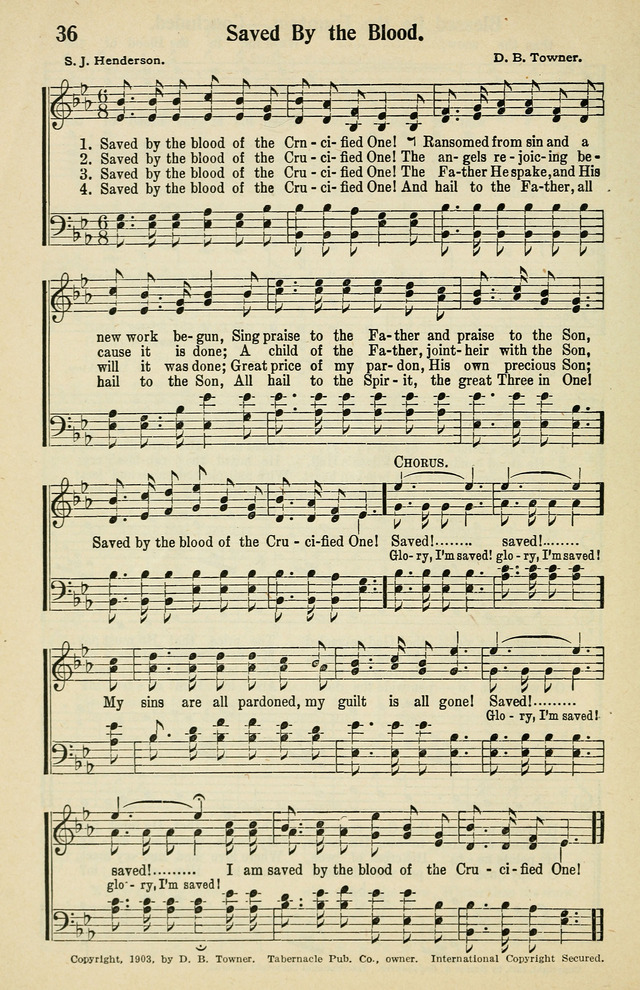 Tabernacle Hymns: No. 2 page 36
