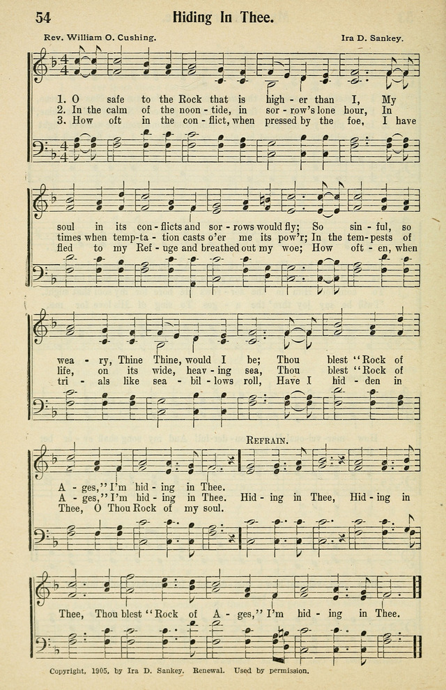 Tabernacle Hymns: No. 2 page 54