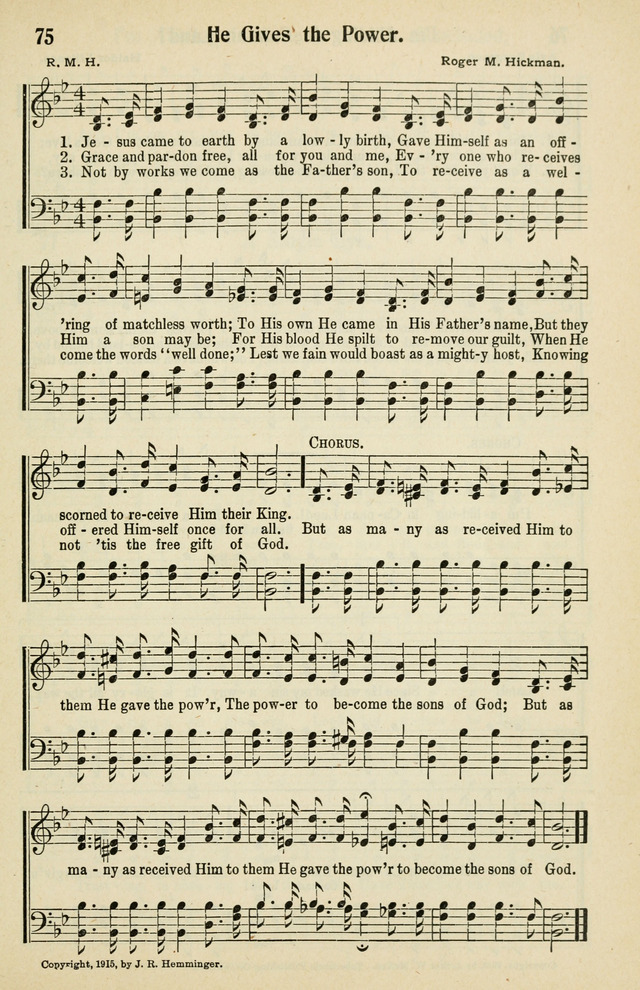 Tabernacle Hymns: No. 2 page 75